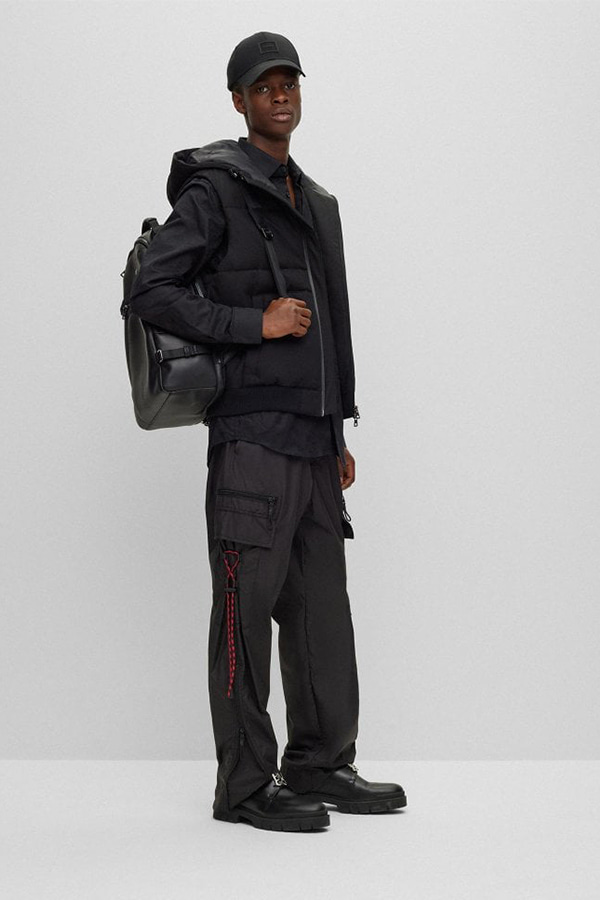 ΑΜΑΝΙΚΟ ΜΠΟΥΦΑΝ ΜΕ ΚΟΥΚΟΥΛΑ HUGO - 001 ΜΑΥΡΟ